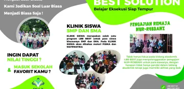 Slideshow PENDAFTARAN LBB BEST DIBUKA banner belakang cetak cmyk