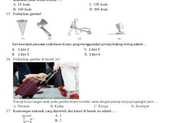 Soal Latihan PAS IPA PART 1